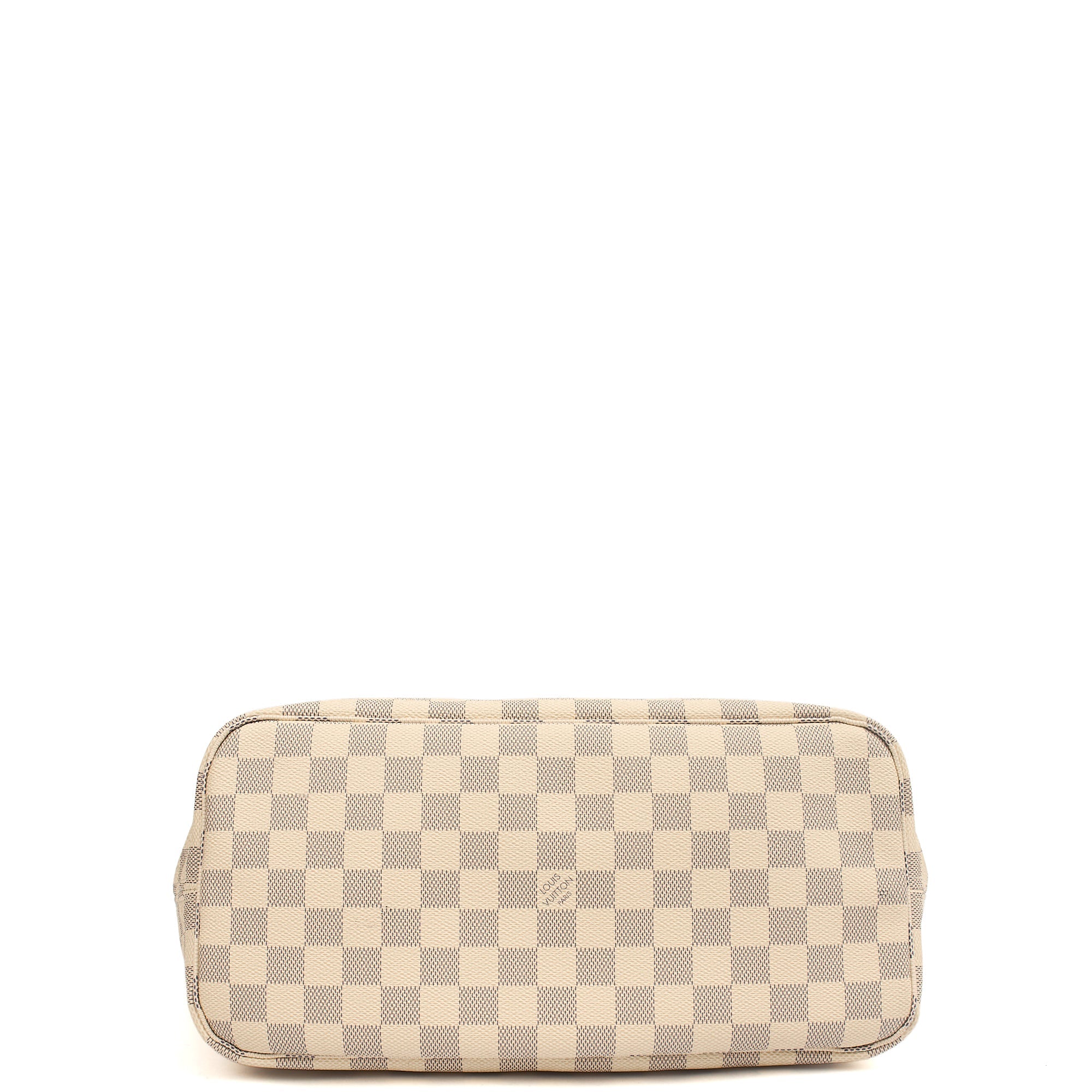 Louis Vuitton Tote Neverfull MM in Damier Ebene, Canvas — Top View