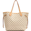 Louis Vuitton Tote Neverfull MM in Damier Ebene, Canvas — Front View