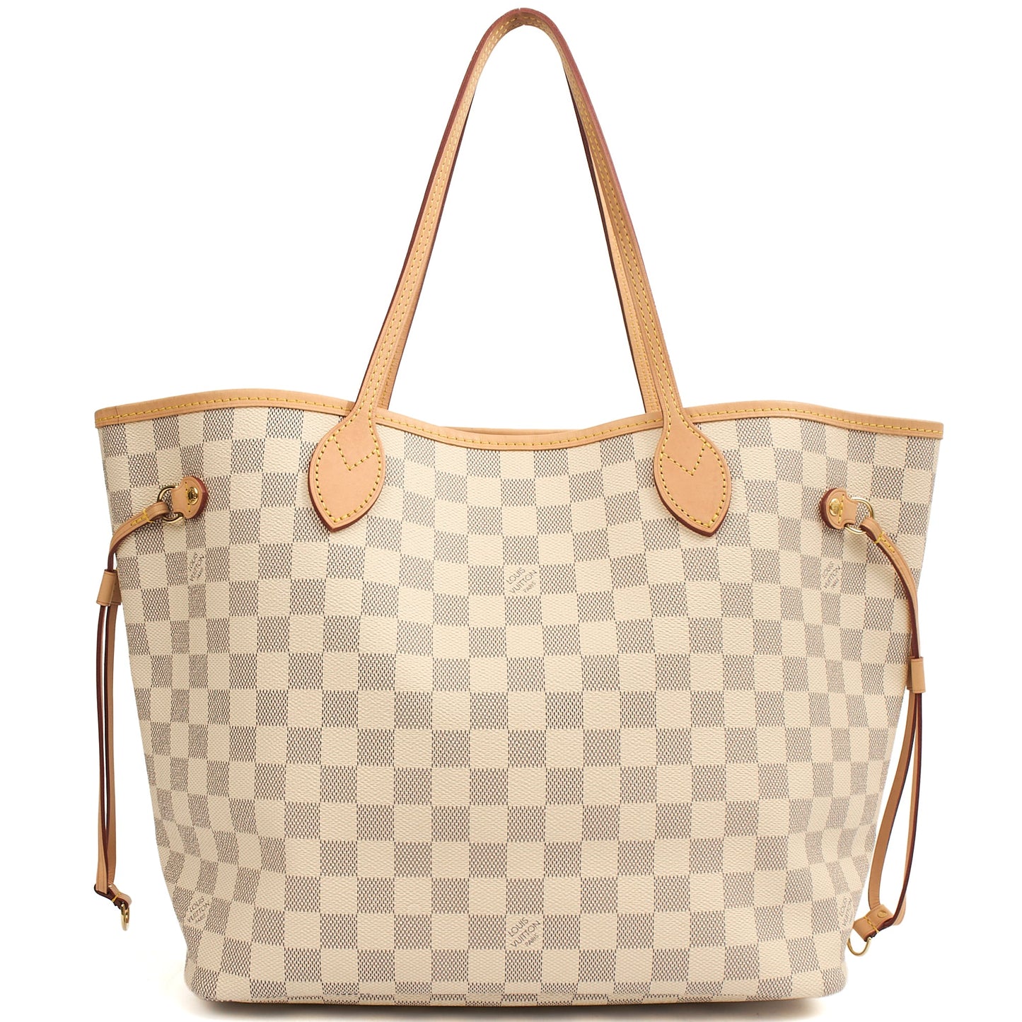 Louis Vuitton Tote Neverfull MM in Damier Ebene, Canvas — Front View