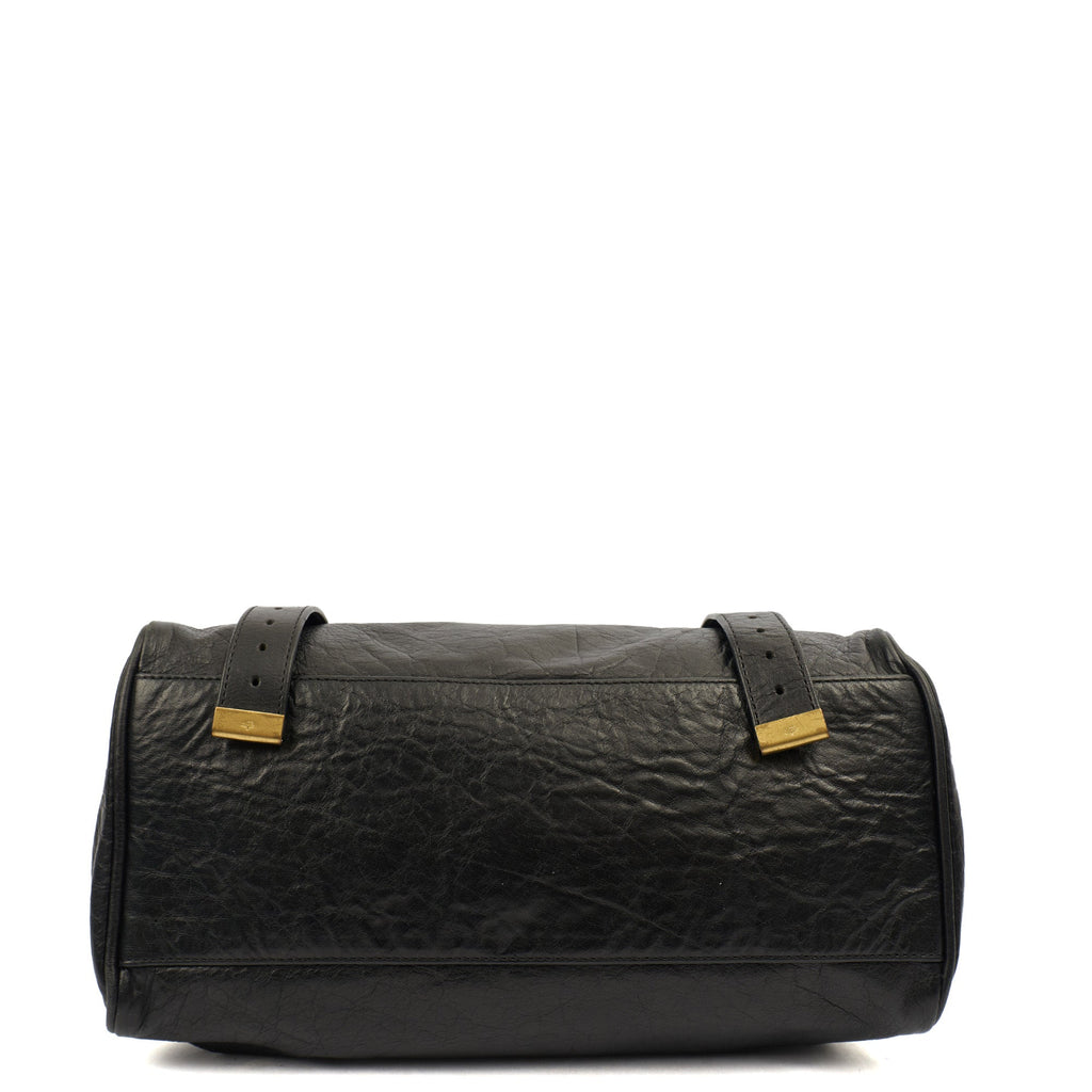 Mulberry Satchel Alexa in Black, Leather — Detail View