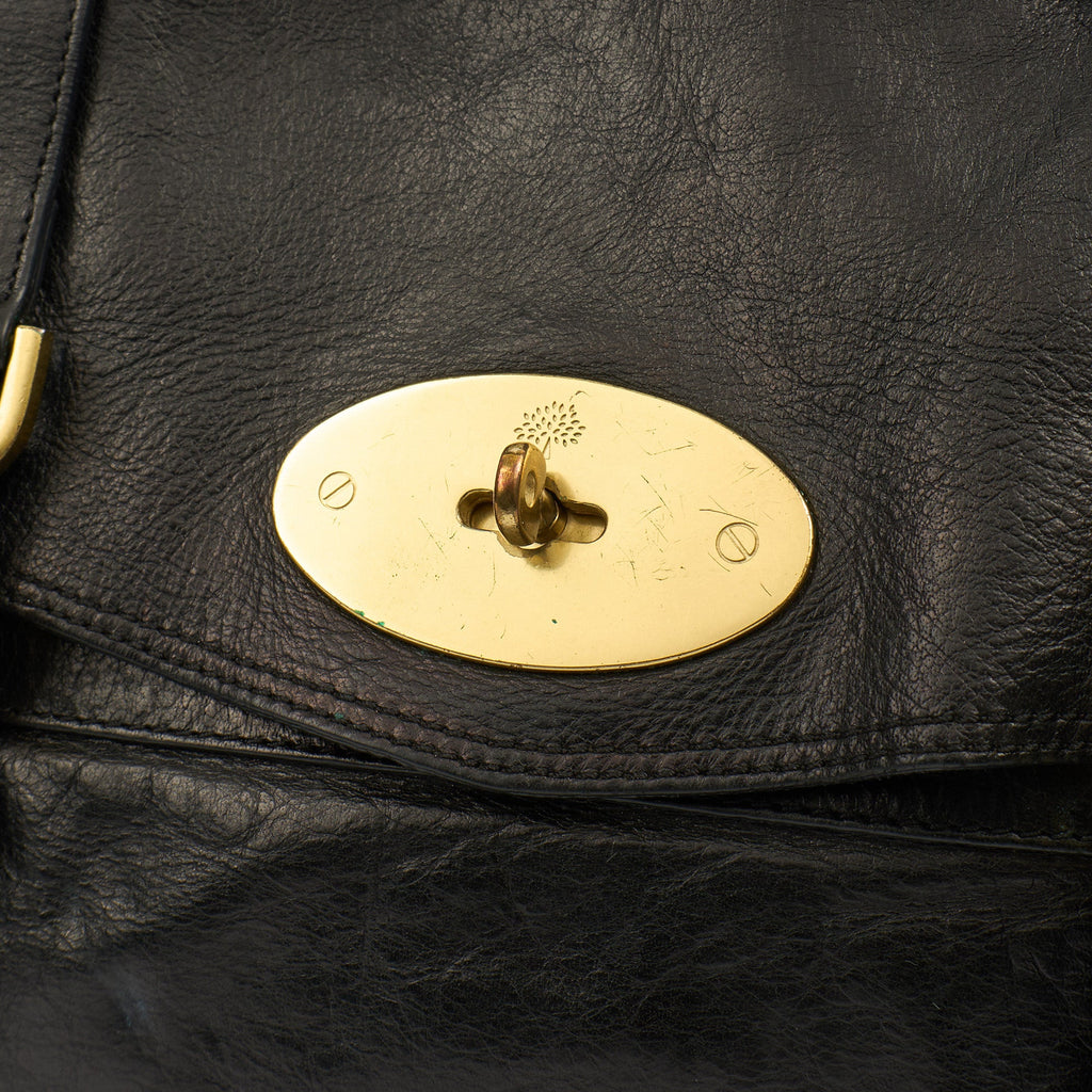 Mulberry Satchel Alexa in Black, Leather — Lifestyle View