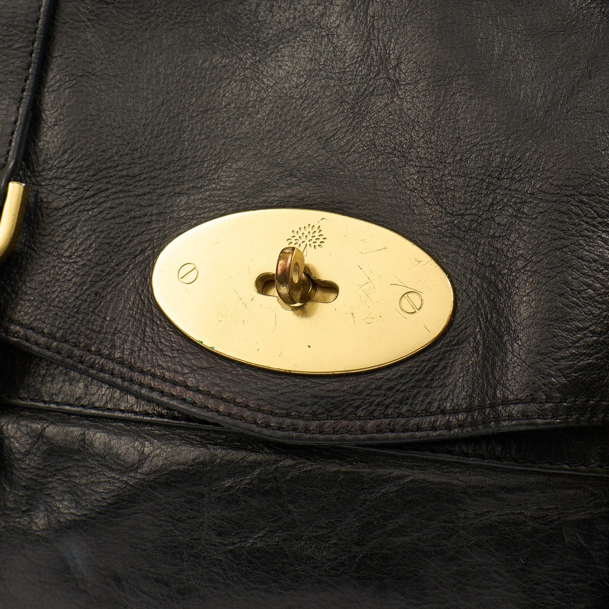 Mulberry Satchel Alexa in Black, Leather — Lifestyle View