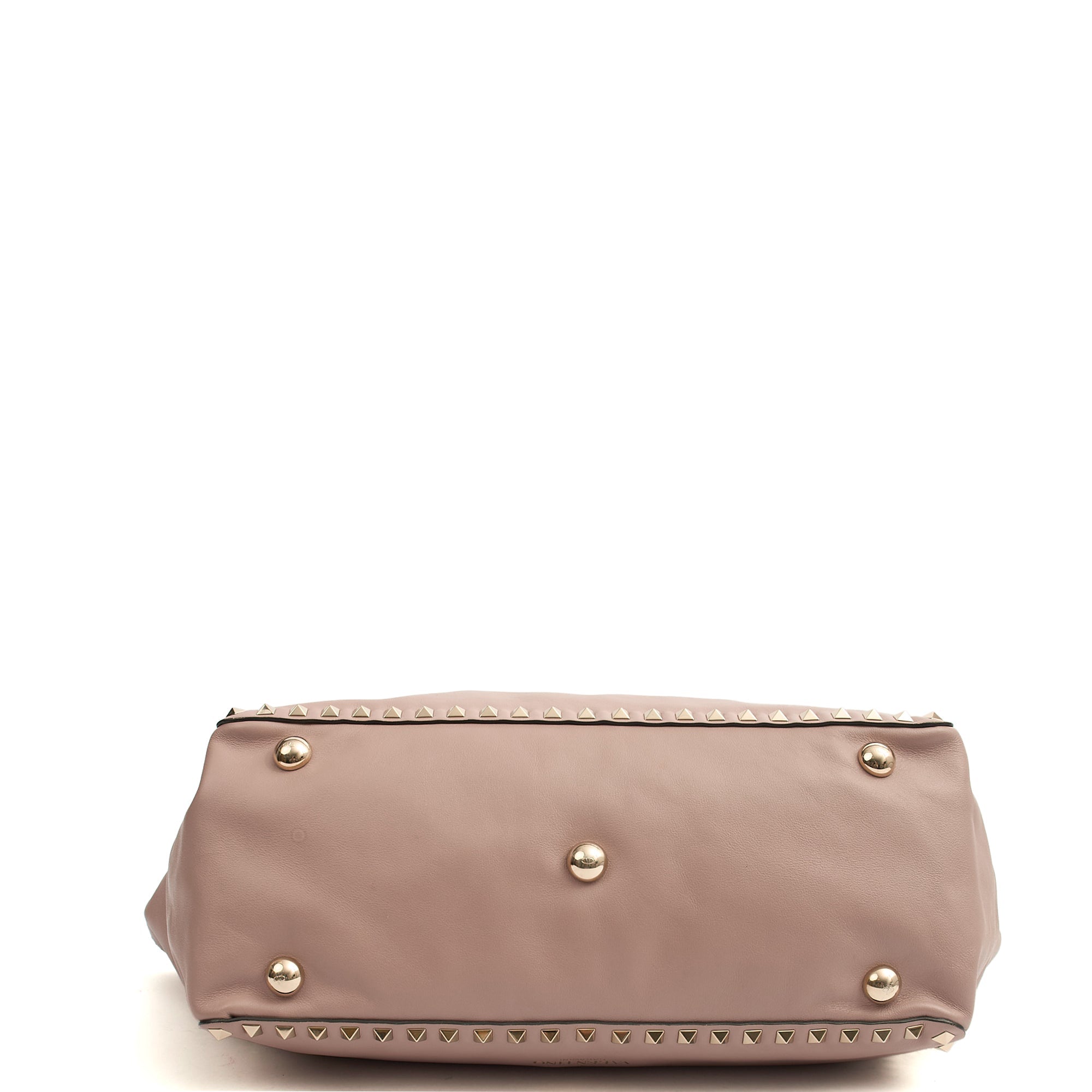 Valentino Tote Rockstud Lock Medium in Pink, Calfskin — Alternate View 10