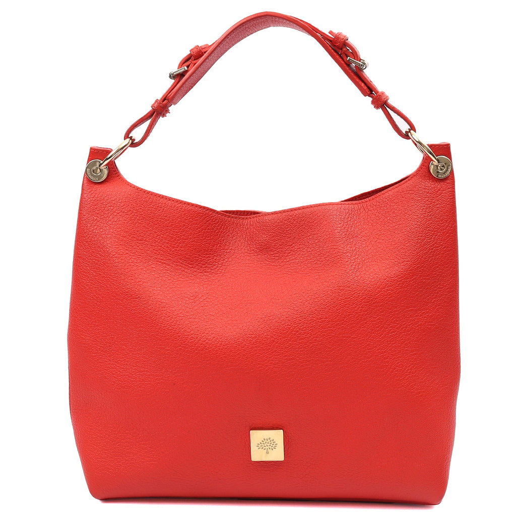 Mulberry Shoulder Bag Freya in Fiery Red, Calfskin Leather — Alternate View 8