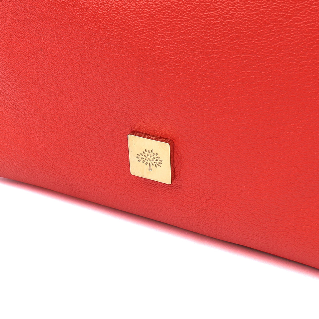 Mulberry Shoulder Bag Freya in Fiery Red, Calfskin Leather — Alternate View 13