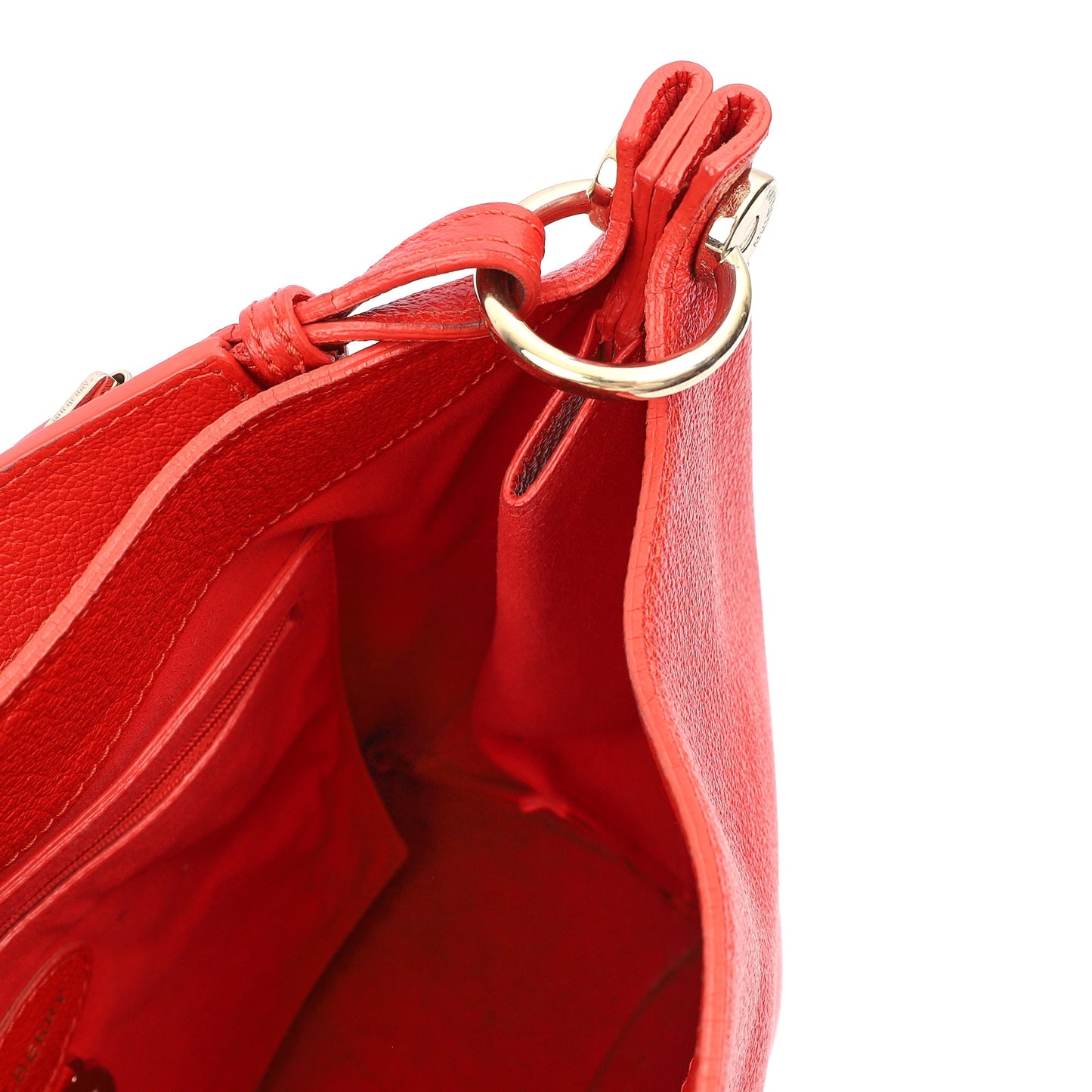 Mulberry Shoulder Bag Freya in Fiery Red, Calfskin Leather — Alternate View 14