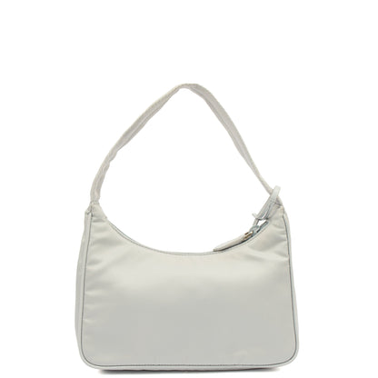 Prada Shoulder Bag Re-Edition 2005 Bag in Blue, Nylon — Back View