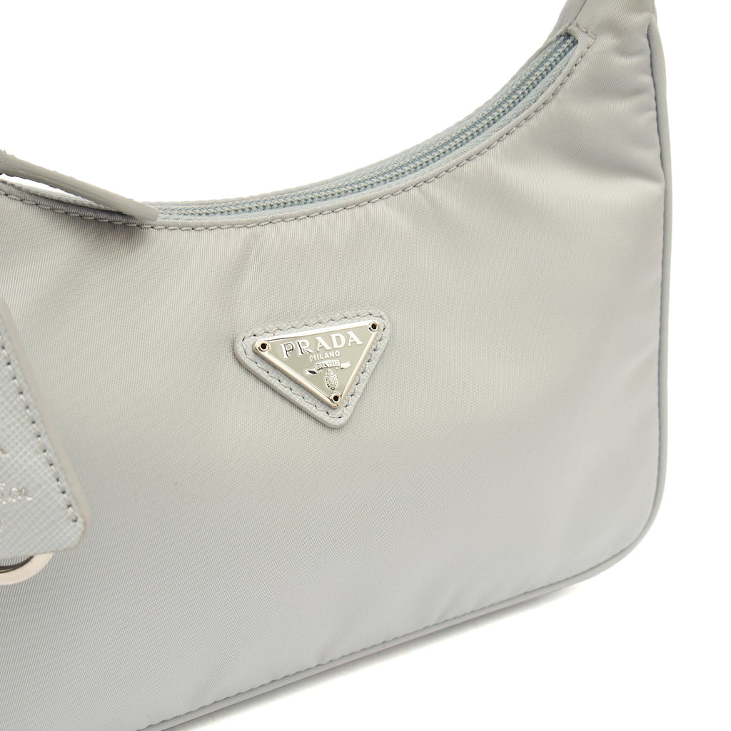 Prada Shoulder Bag Re-Edition 2005 Bag in Blue, Nylon — Alternate View 13