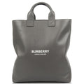 Burberry Tote in Grey, Leather — Front View
