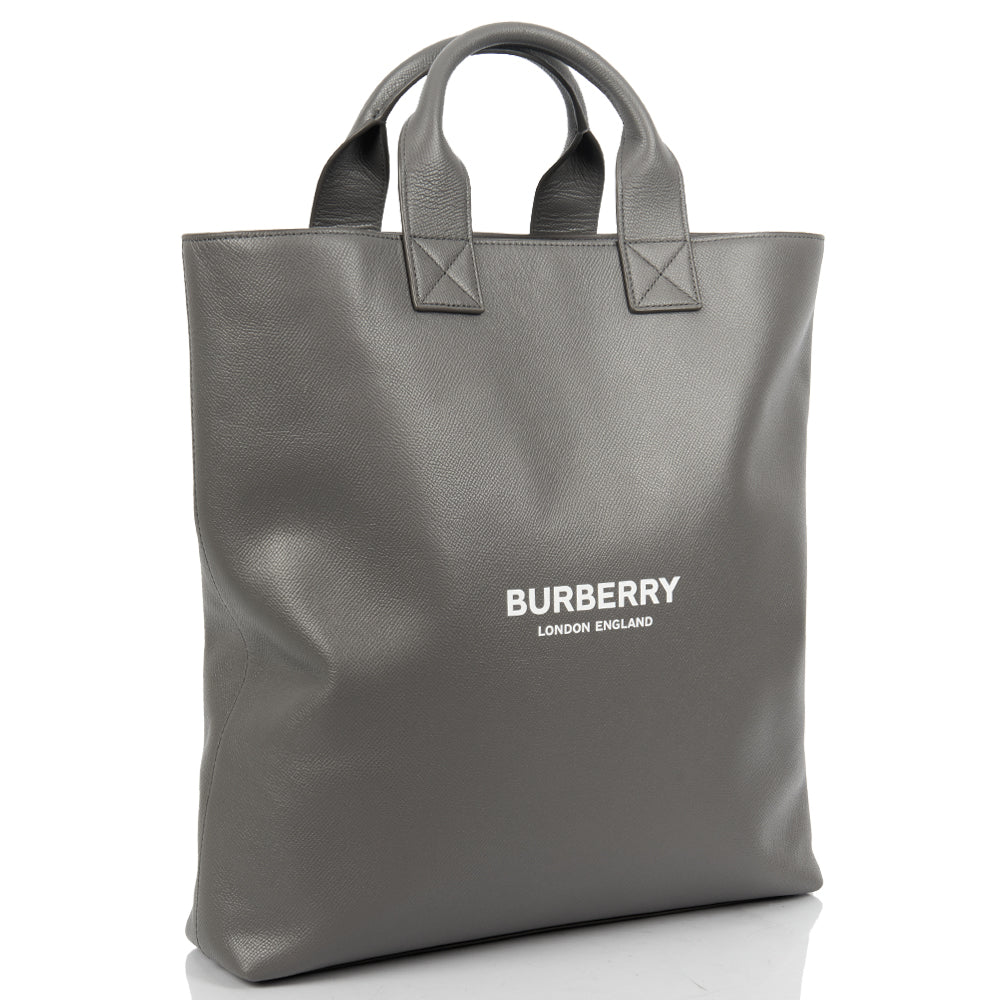Burberry Tote in Grey, Leather — Alternate View 20