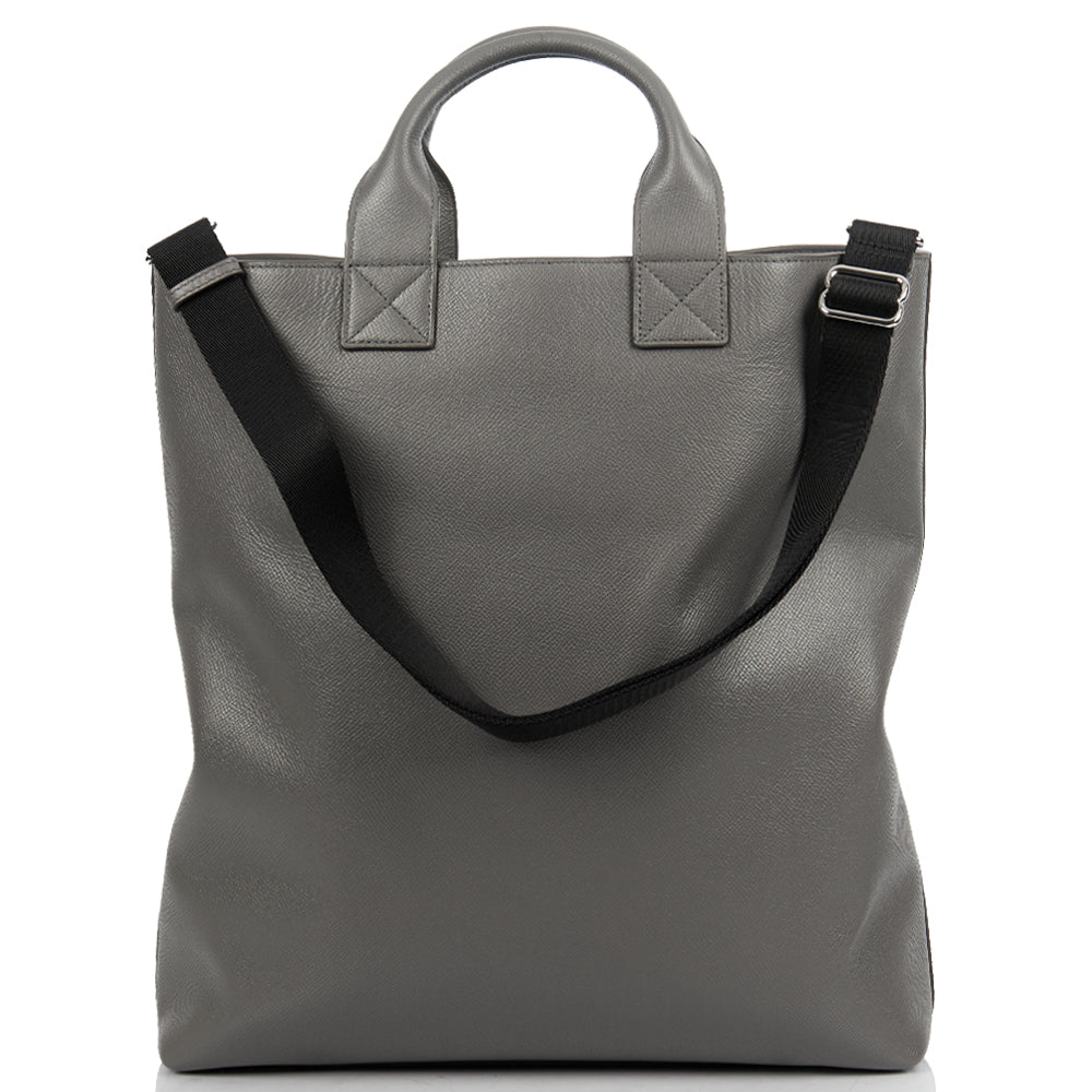 Burberry Tote in Grey, Leather — Top View
