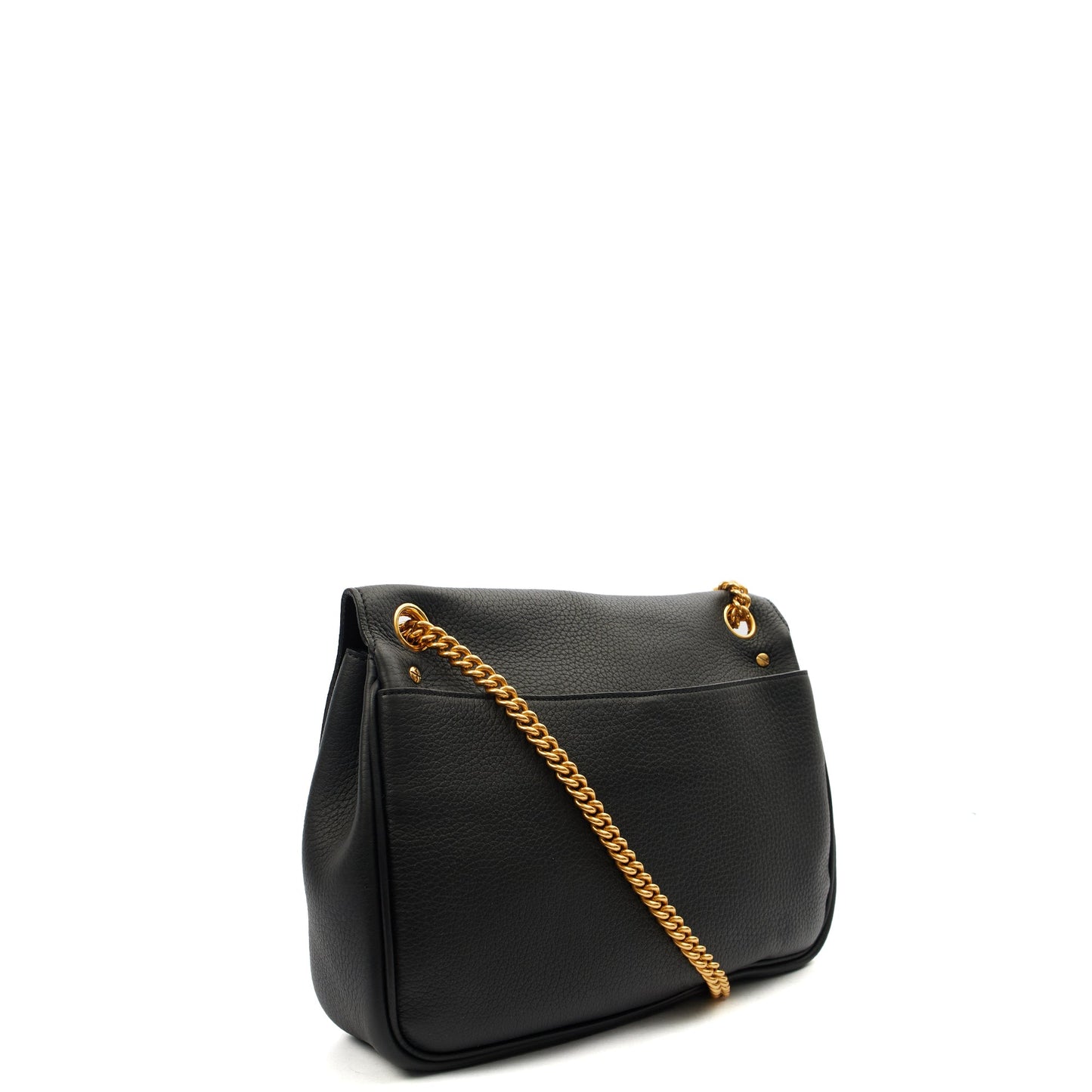 Mulberry Satchel Darley Shoulder Bag  in Black, Leather — Side View