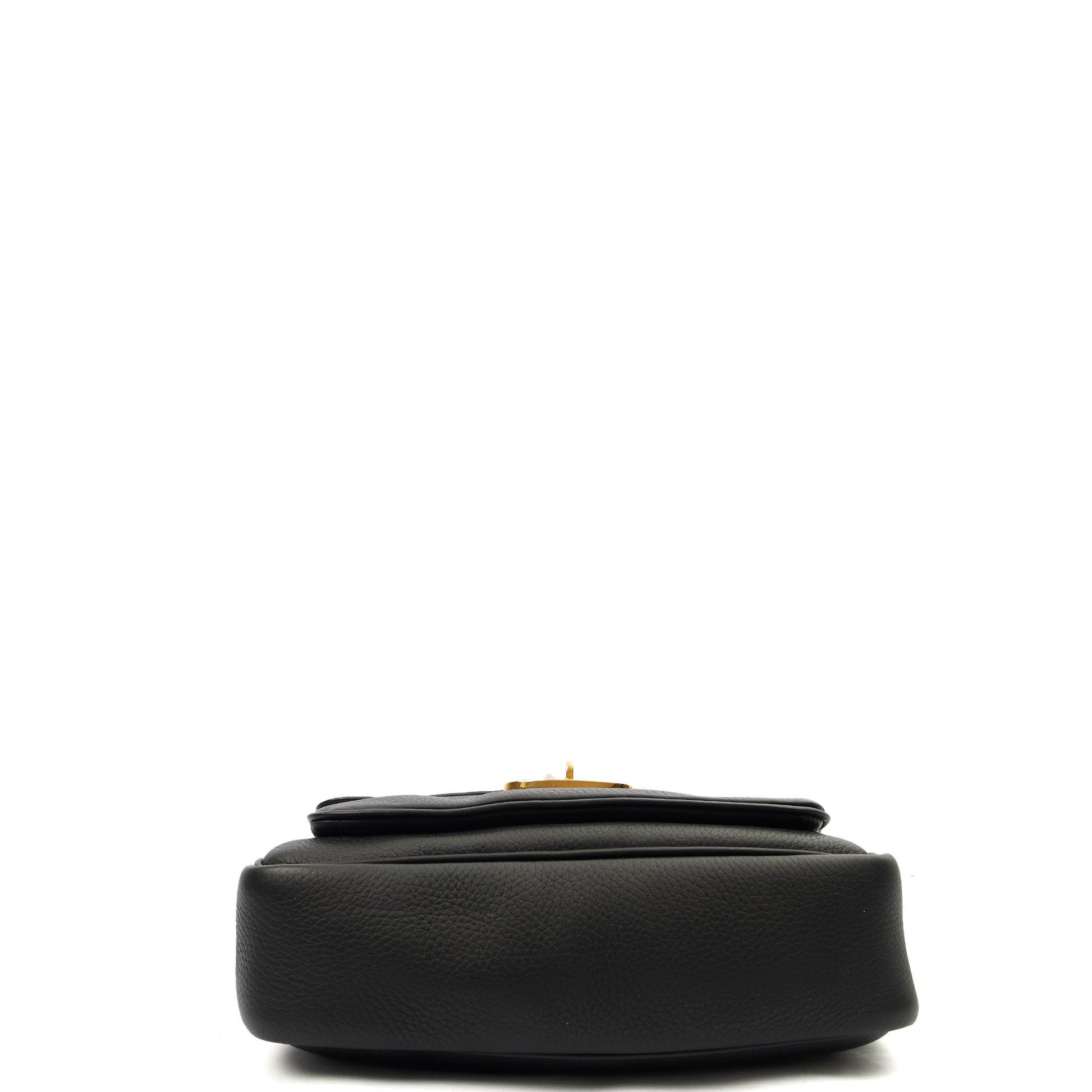 Mulberry Satchel Darley Shoulder Bag  in Black, Leather — Top View