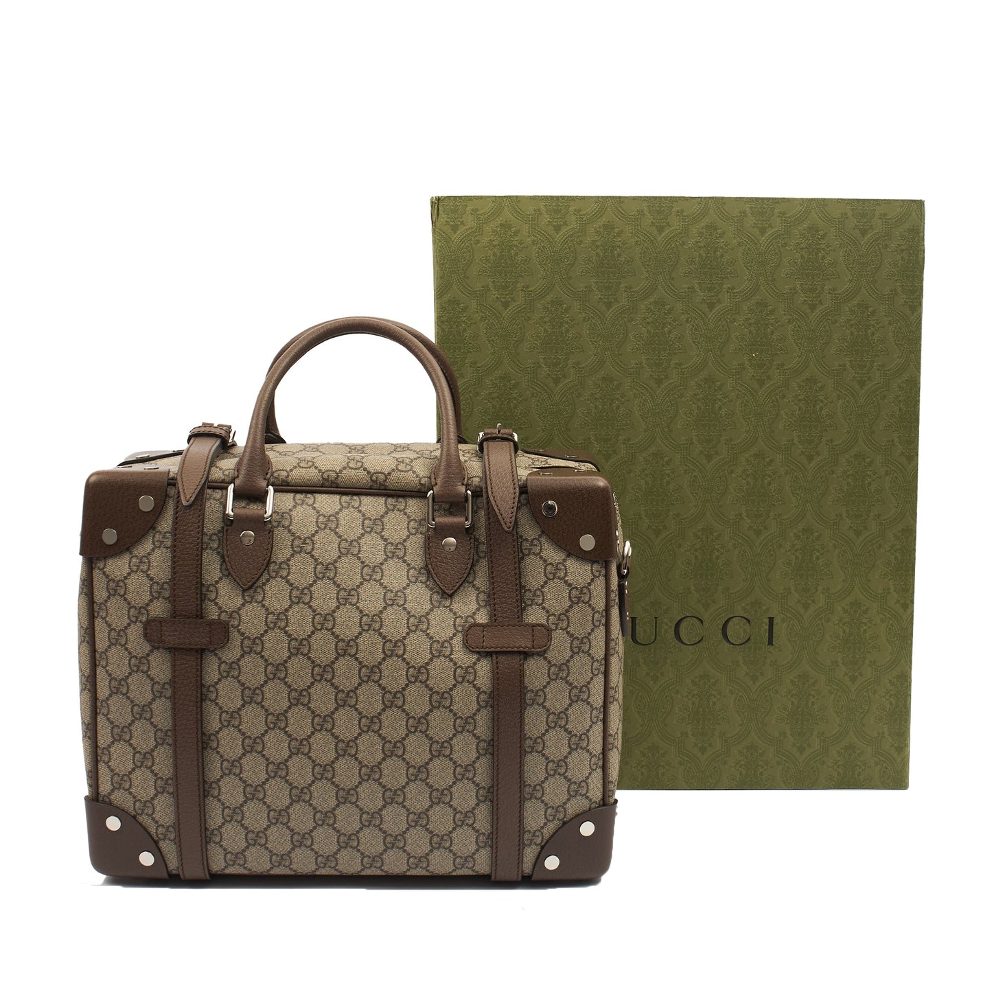 Gucci Top Handle Crossbody  in Brown, Leather — Lifestyle View