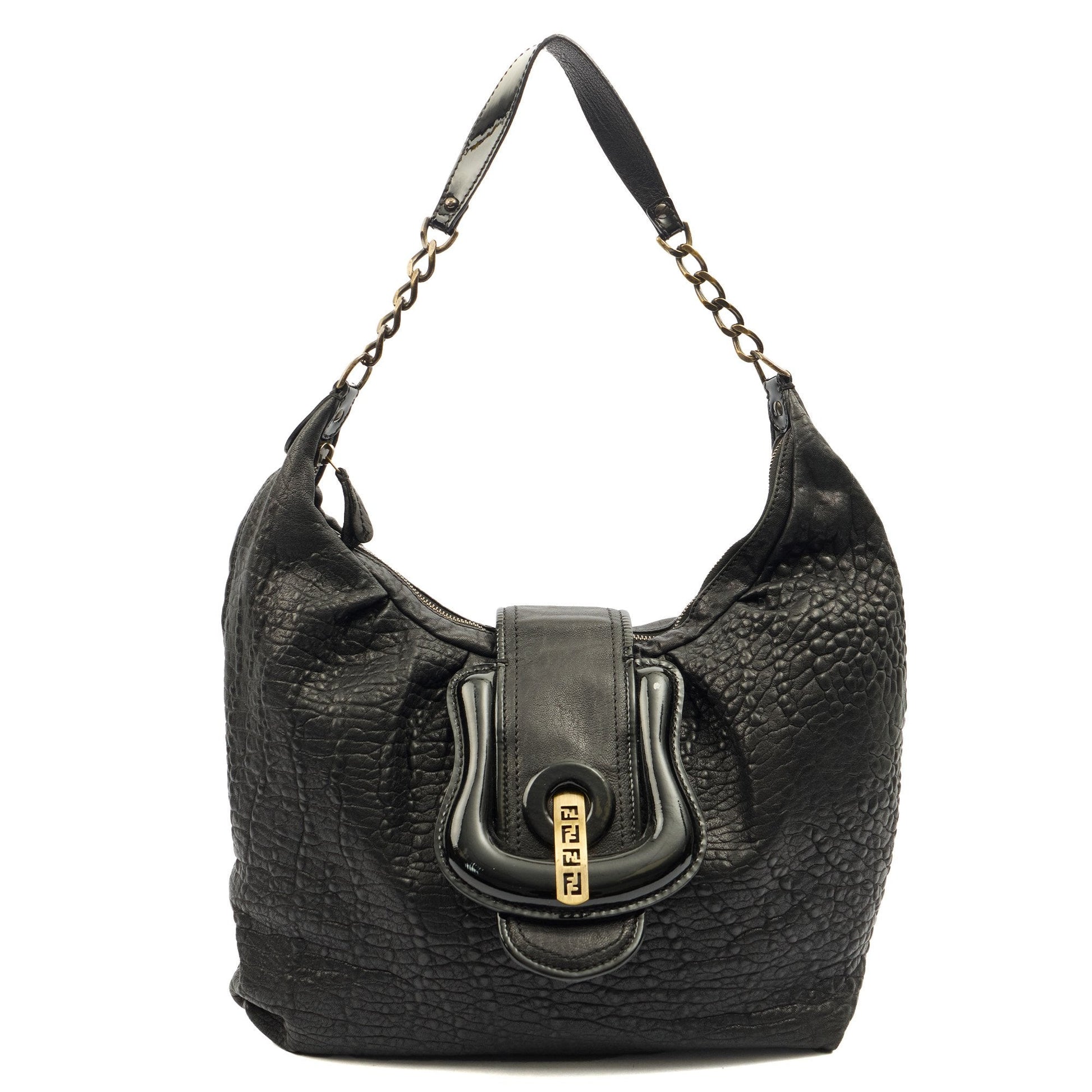 Fendi Shoulder Bag B Bag in Black, Leather — Alternate View 13