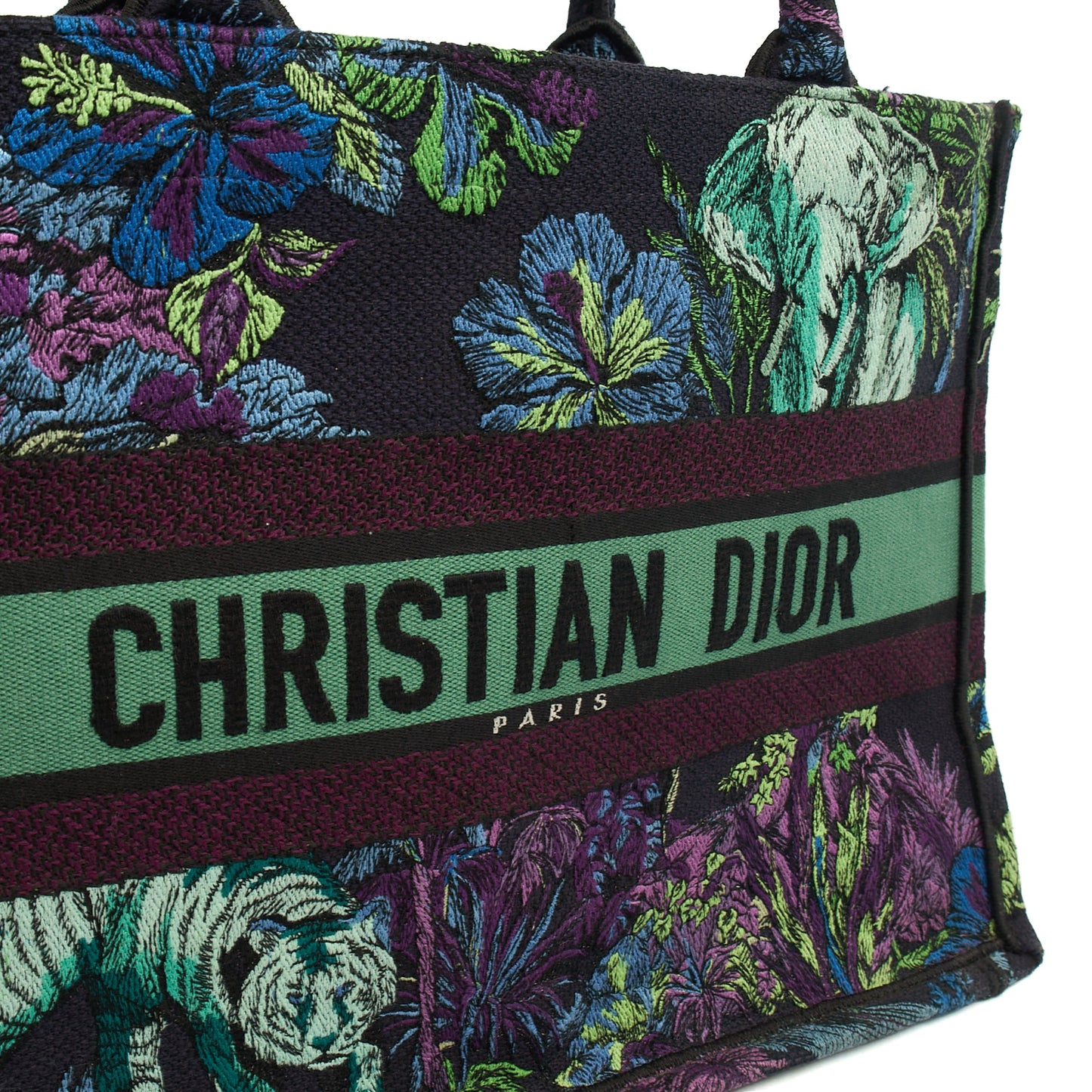 Christian Dior Tote Book Tote - Small in Blue, Fabric — Alternate View 12