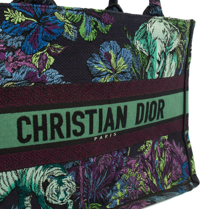 Christian Dior Tote Book Tote - Small in Blue, Fabric — Lifestyle View