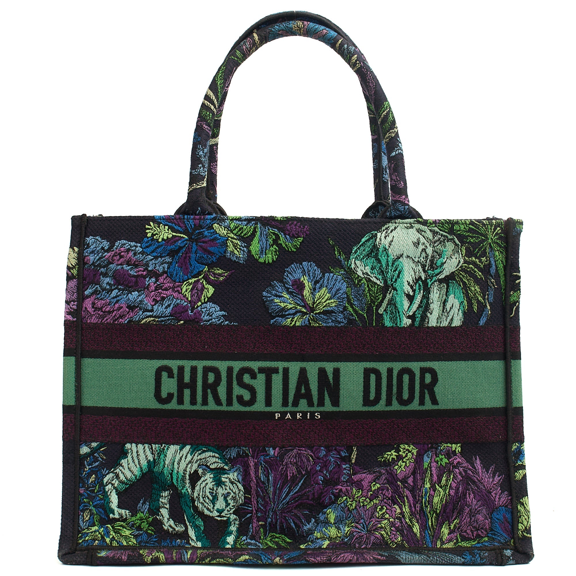 Christian Dior Tote Book Tote - Small in Blue, Fabric — Alternate View 7