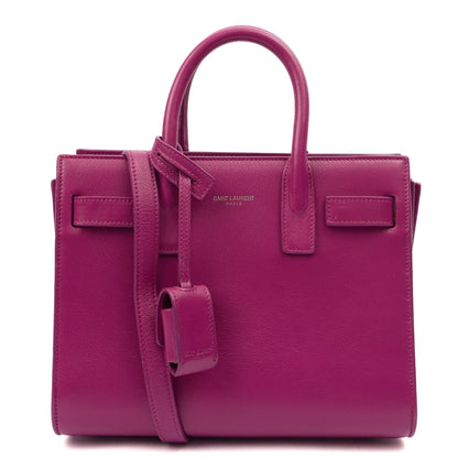 Saint Laurent Tote Sac de Jour Nano in Pink, Calfskin Leather — Alternate View 7