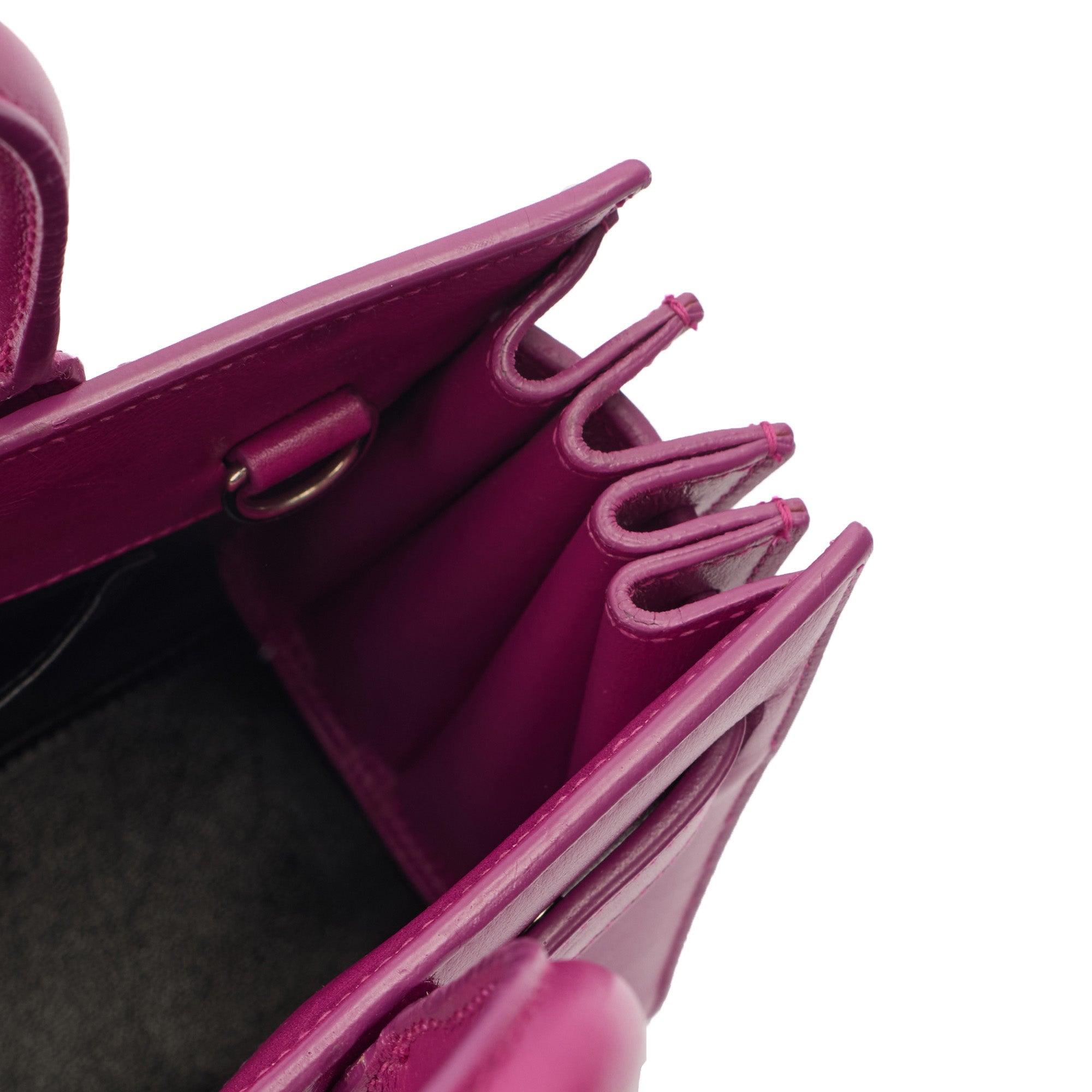 Saint Laurent Tote Sac de Jour Nano in Pink, Calfskin Leather — Alternate View 11