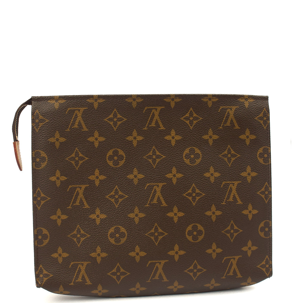Louis Vuitton Clutch Toiletry Pouch 26  in Monogram, Canvas — Front View