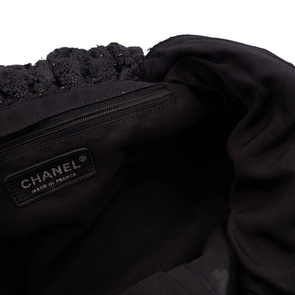 Chanel Top Handle Tweed Top Handle in Black, Fabric — Alternate View 14