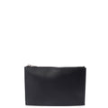 Saint Laurent Clutch Pouch in Black, Leather — Front View