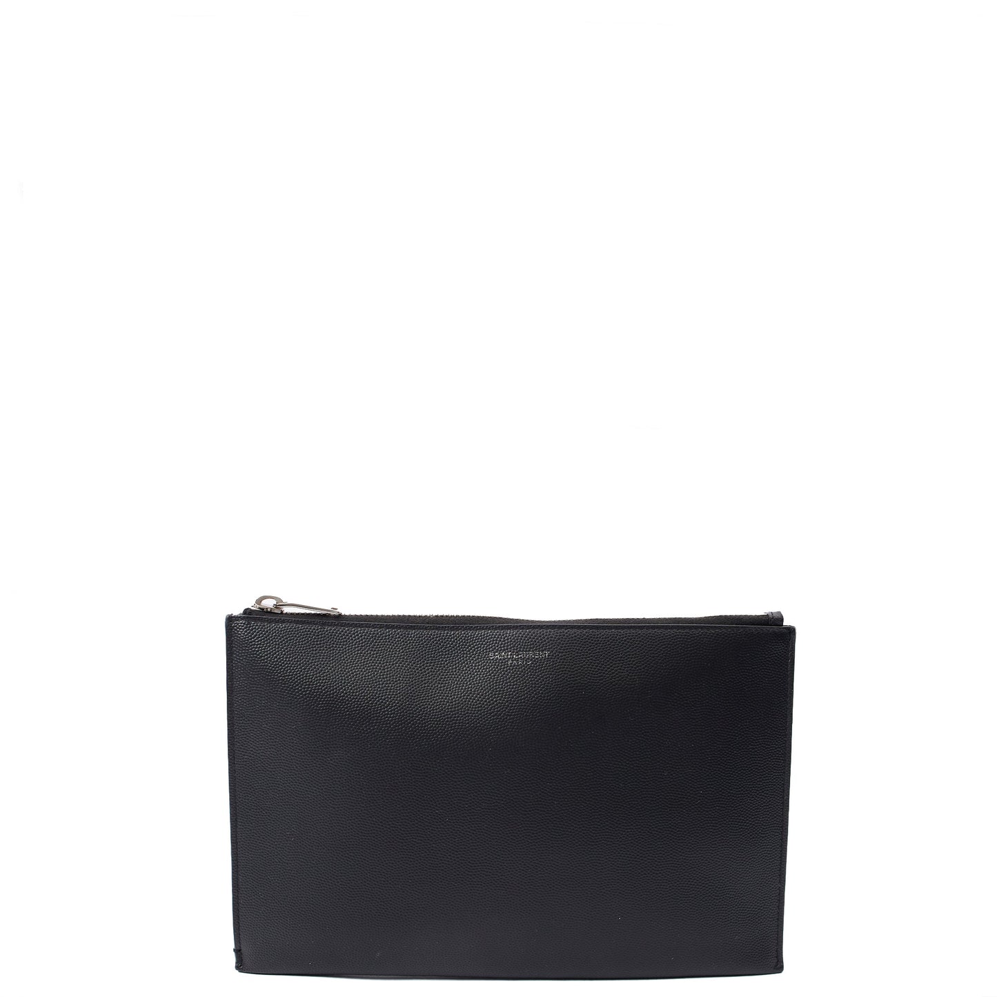 Saint Laurent Clutch Pouch in Black, Leather — Alternate View 15
