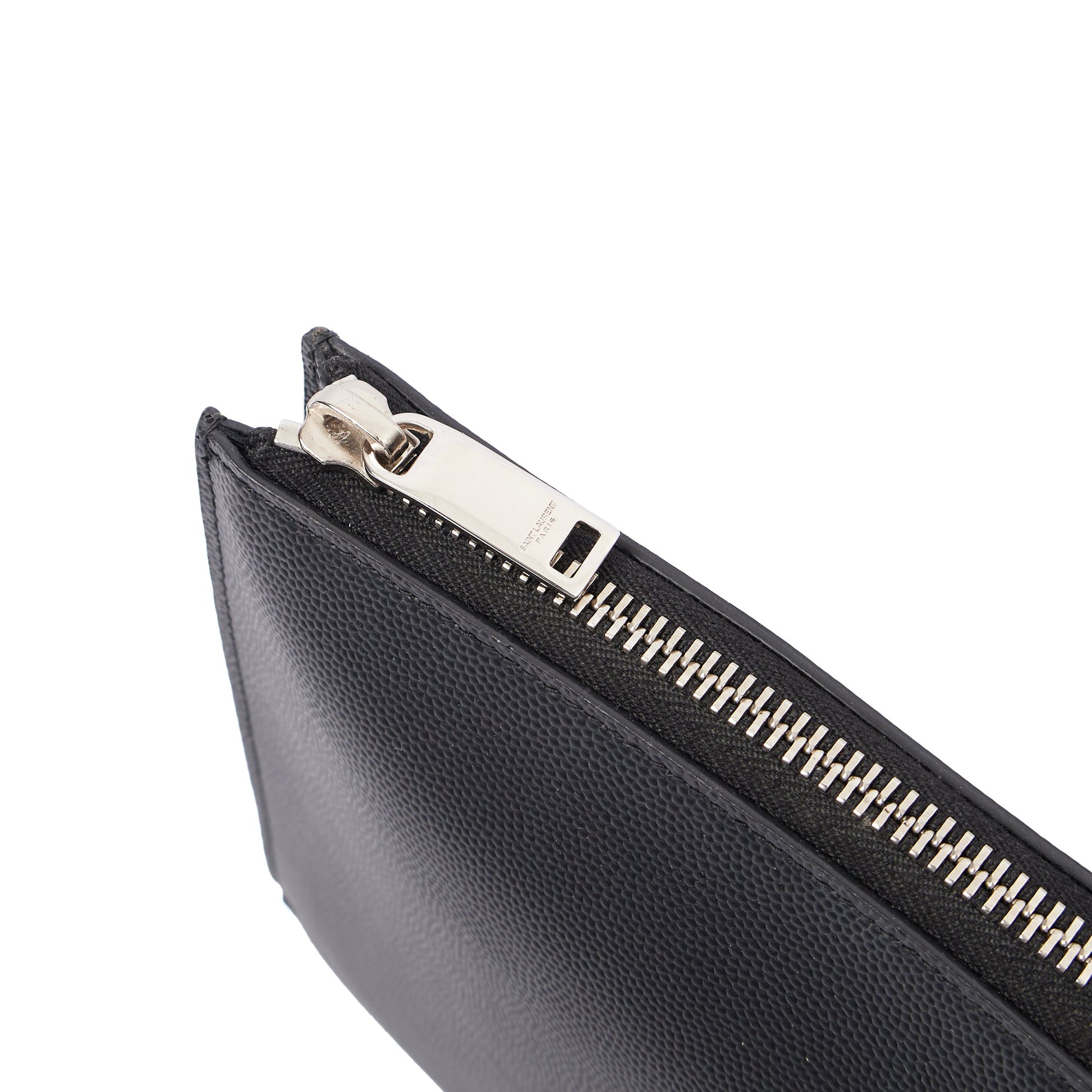Saint Laurent Clutch Pouch in Black, Leather — Alternate View 20