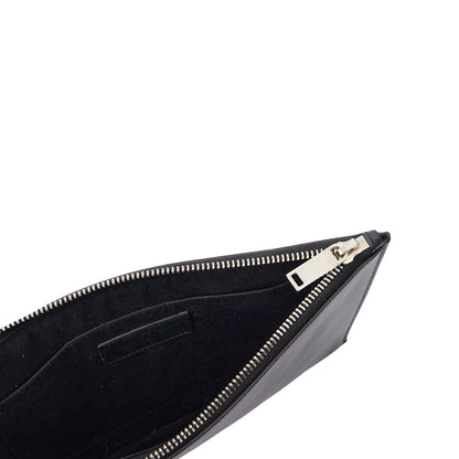 Saint Laurent Clutch Pouch in Black, Leather — Alternate View 21