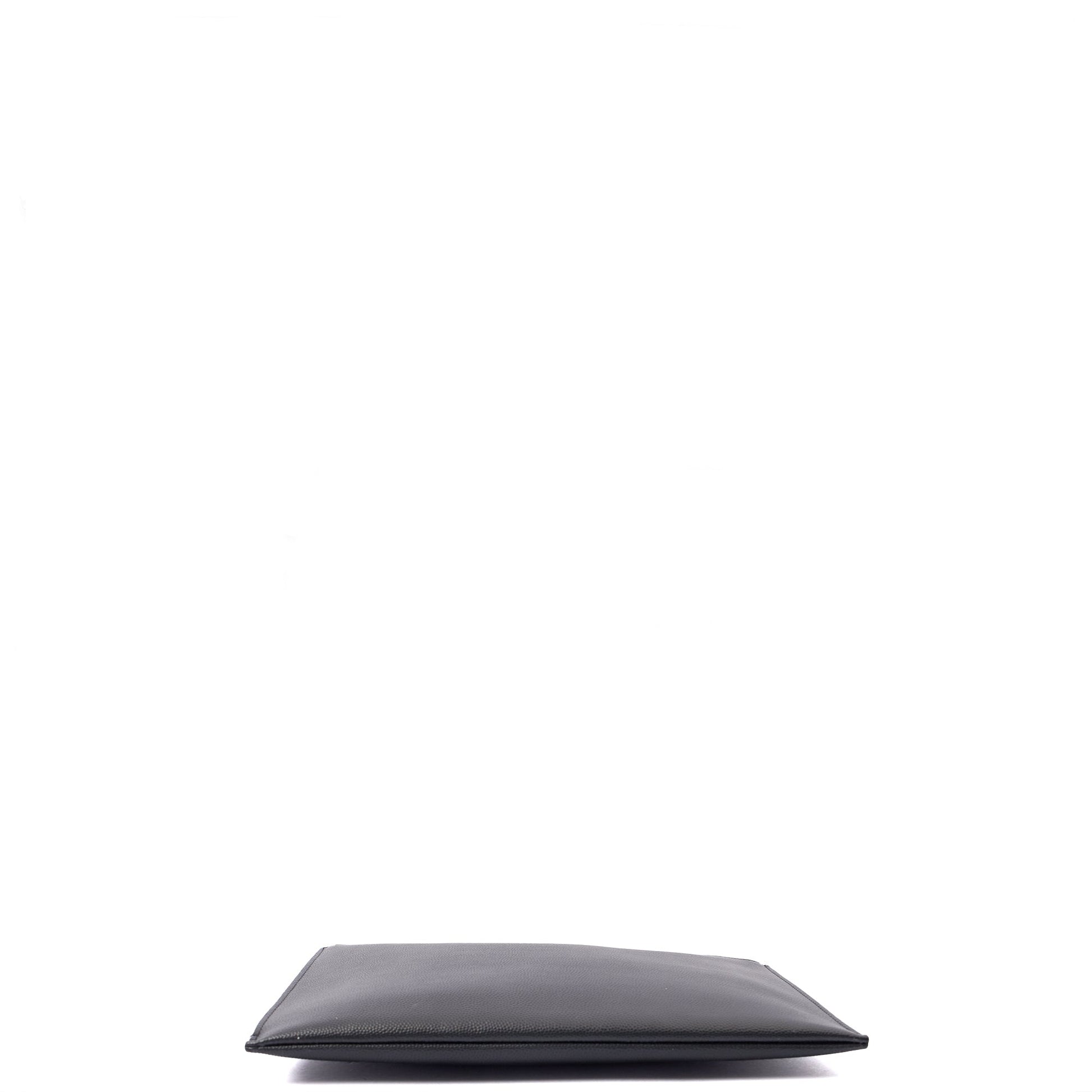 Saint Laurent Clutch Pouch in Black, Leather — Alternate View 18