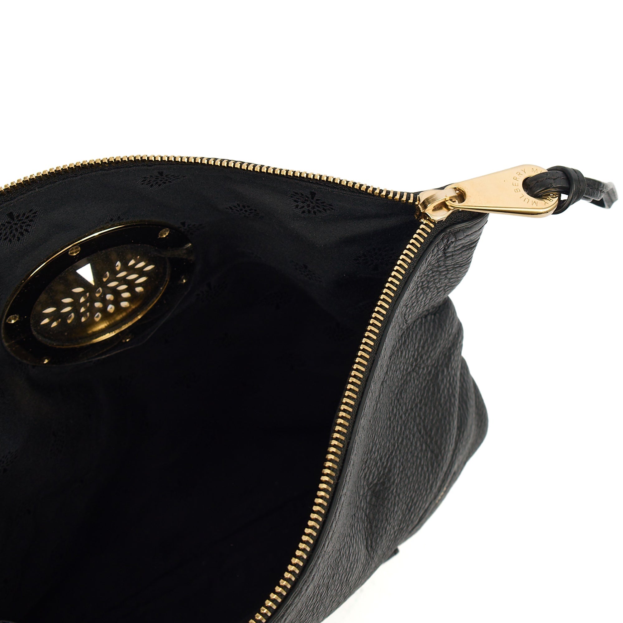 Mulberry Clutch Daria Pouch in Black, Calfskin Leather — Alternate View 7