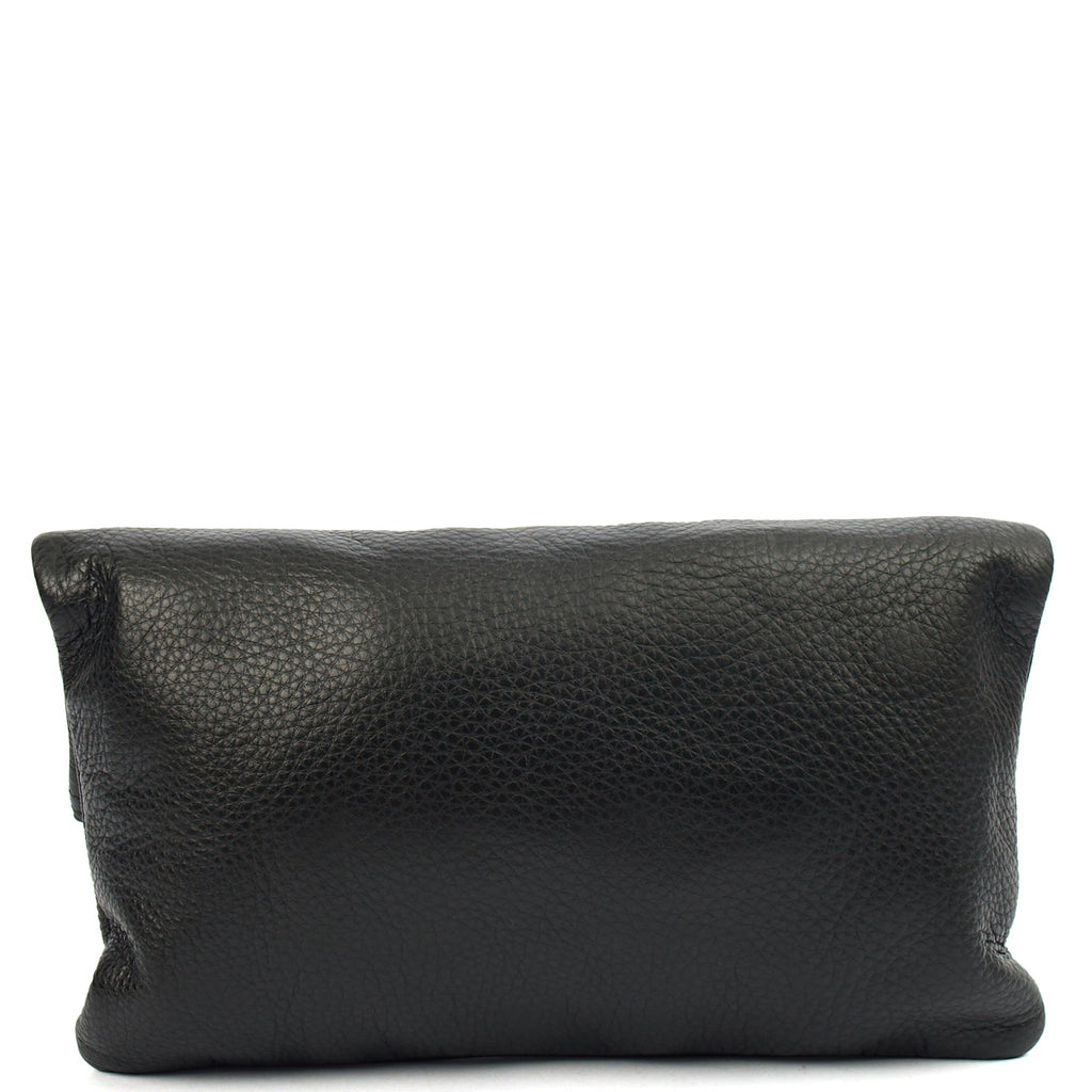 Mulberry Clutch Daria Pouch in Black, Calfskin Leather — Top View