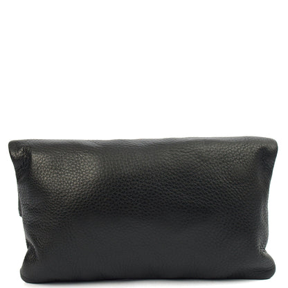 Mulberry Clutch Daria Pouch in Black, Calfskin Leather — Top View
