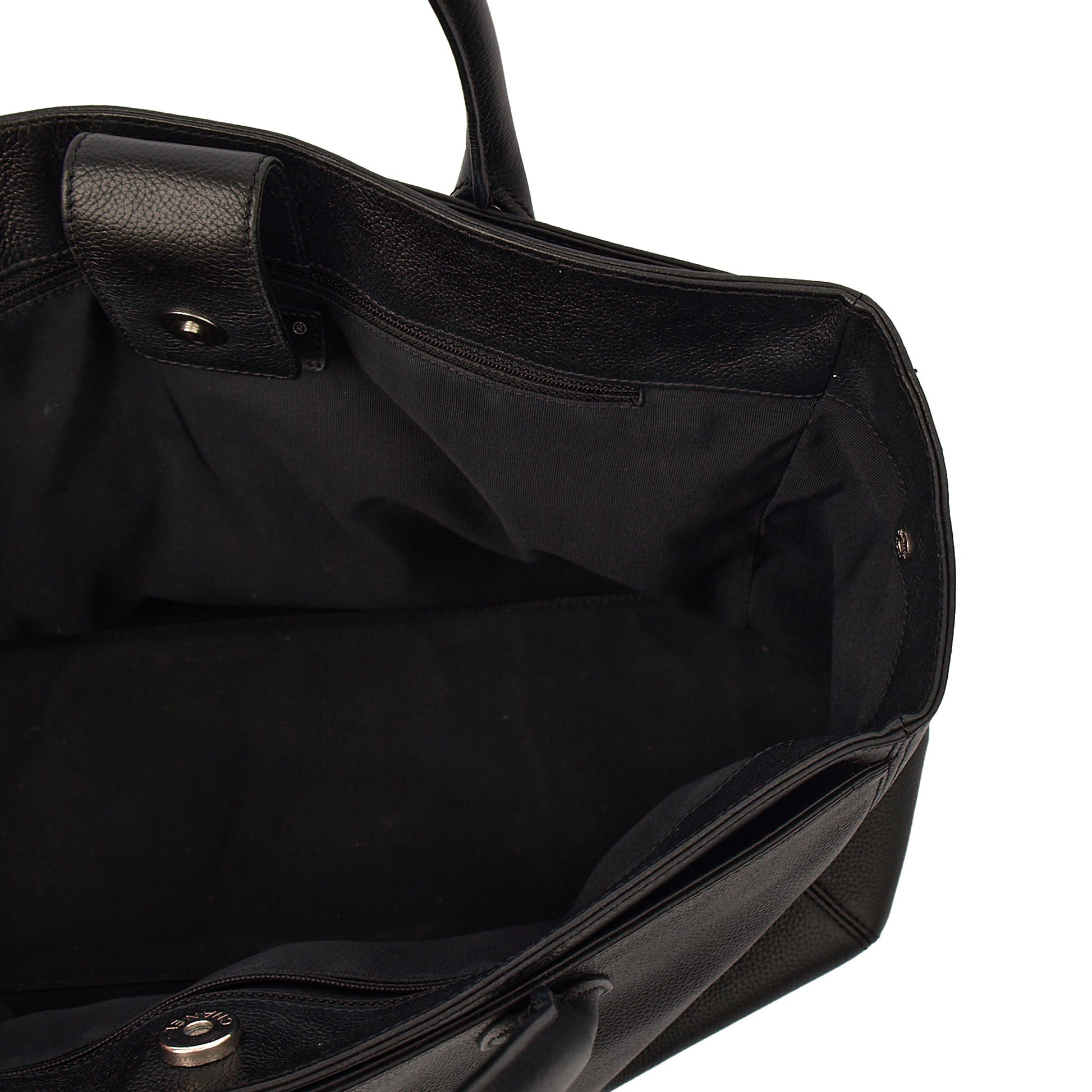 Chanel Tote Executive Cerf Shopper Tote in Black, Calfskin Leather — Alternate View 12