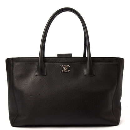 Chanel Tote Executive Cerf Shopper Tote in Black, Calfskin Leather — Alternate View 7
