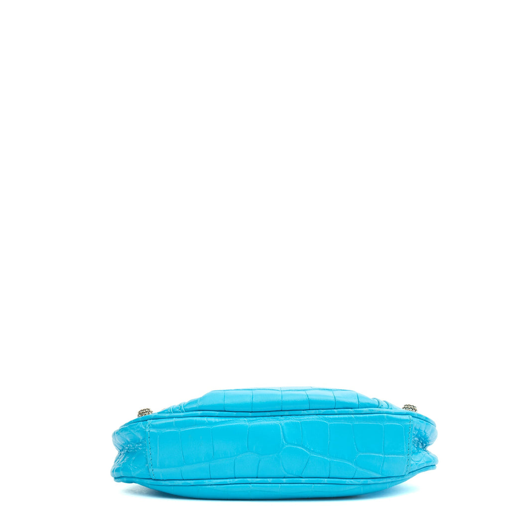 Balenciaga Cross Body Le Cagole S in Blue, Exotic Effect Leather — Alternate View 10