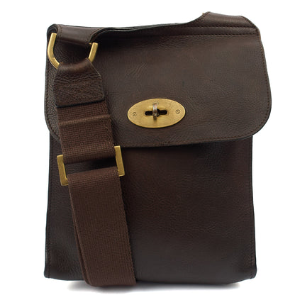 Mulberry Cross Body Antony in Brown, Calfskin Leather — Alternate View 13