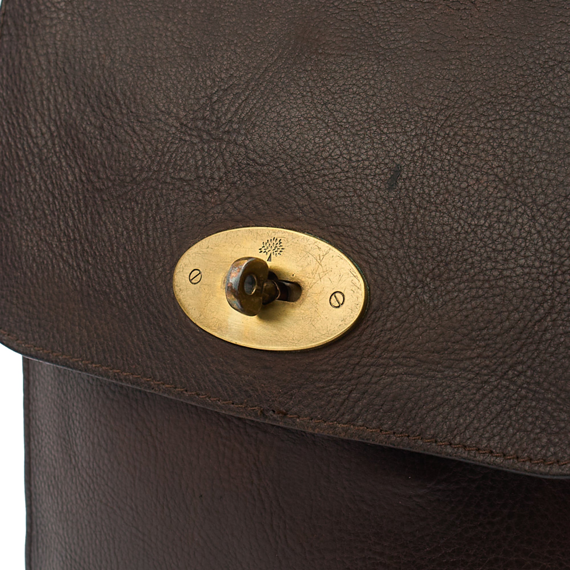 Mulberry Cross Body Antony in Brown, Calfskin Leather — Alternate View 12