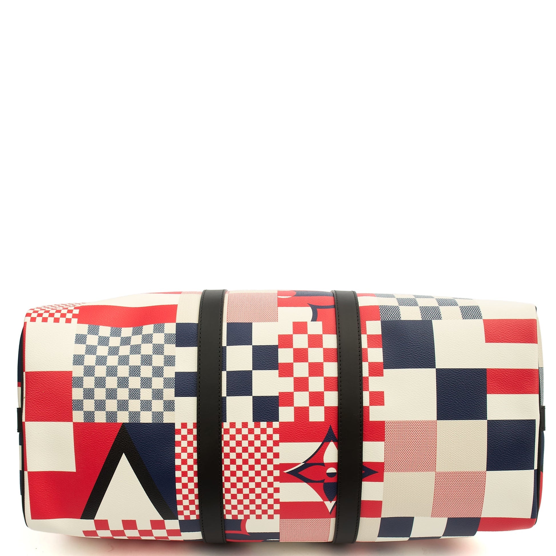 Louis Vuitton Keepall 50 Bandouliere America’s Cup collection in Multi, Canvas — Detail View