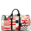 Louis Vuitton Keepall 50 Bandouliere America’s Cup collection in Multi, Canvas — Front View