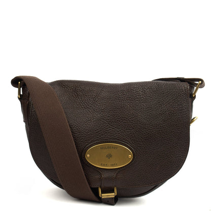 Mulberry Cross Body Vintage Shoulder Bag in Brown, Calfskin Leather — Front View