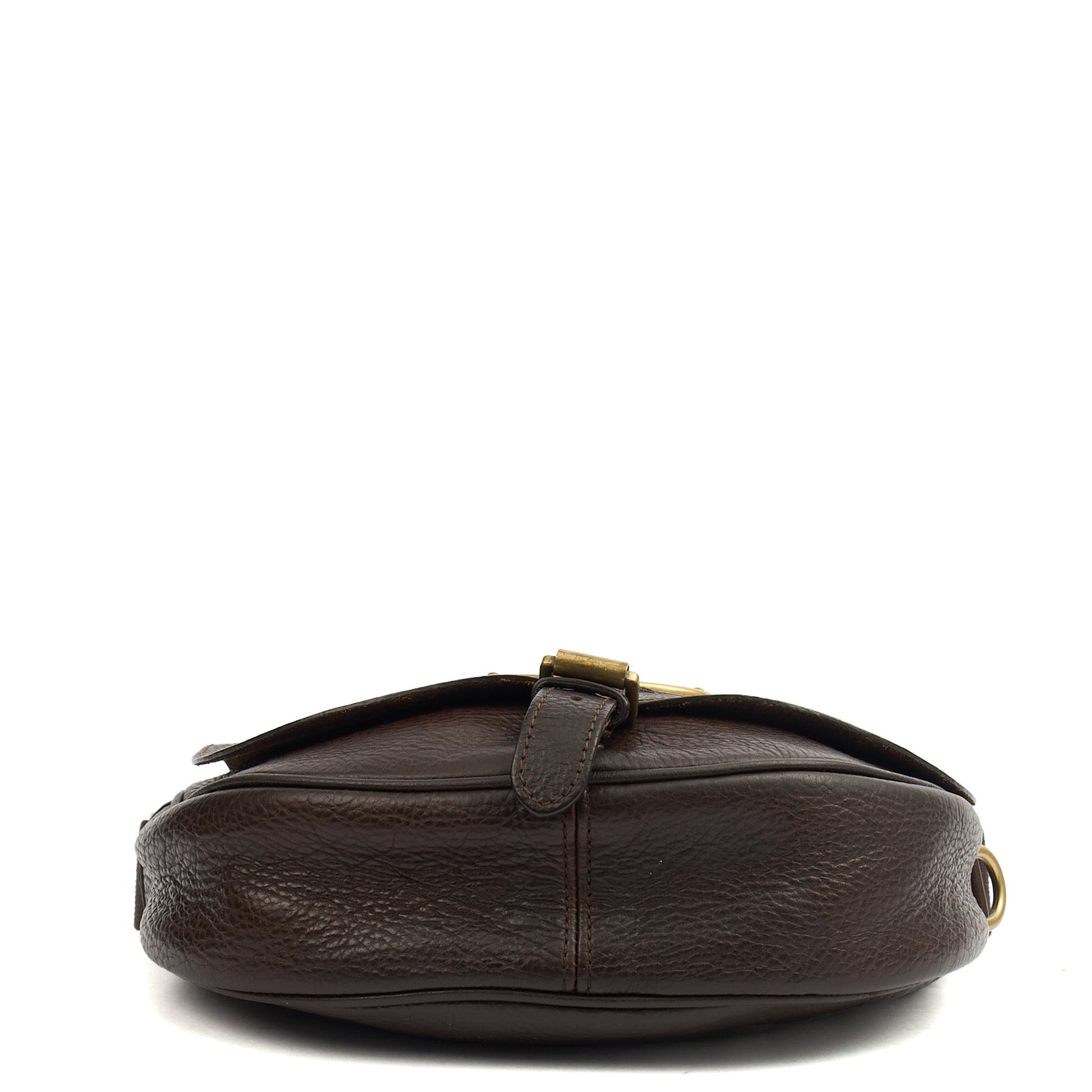 Mulberry Cross Body Vintage Shoulder Bag in Brown, Calfskin Leather — Detail View