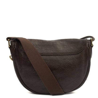 Mulberry Cross Body Vintage Shoulder Bag in Brown, Calfskin Leather — Top View