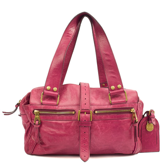 Mulberry Shoulder Bag Mabel  in Pink, Leather — Front View