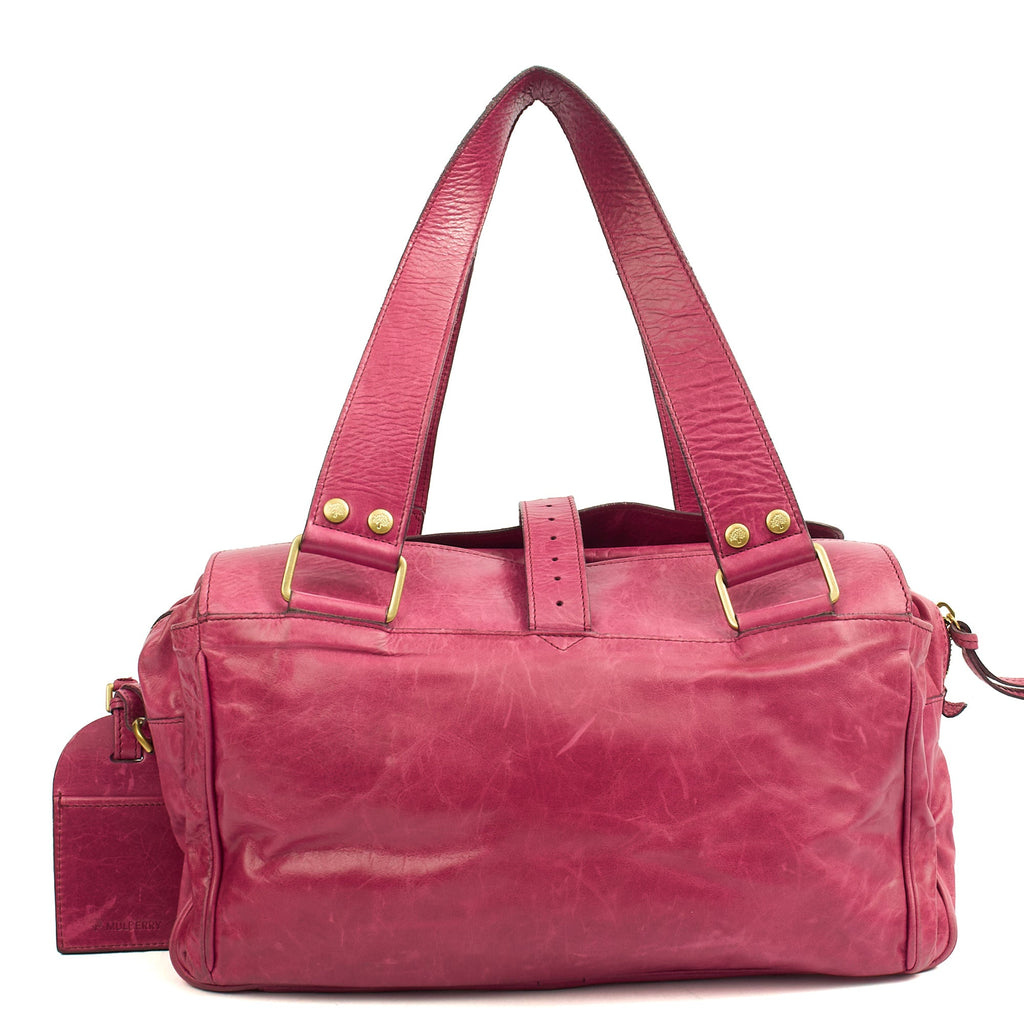 Mulberry Shoulder Bag Mabel  in Pink, Leather — Back View
