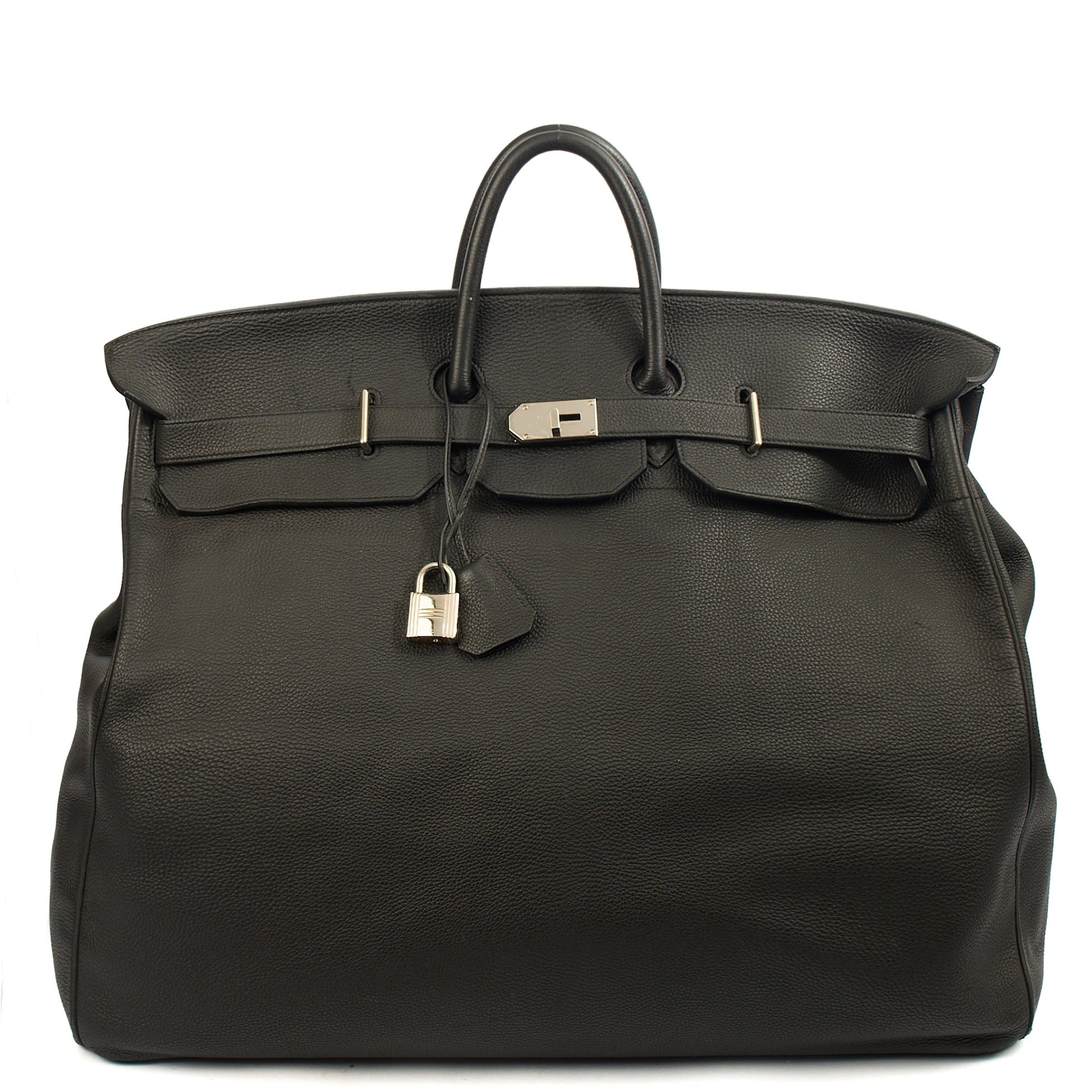 Hermes HAC 60 in Black, Togo Leather — Alternate View 13