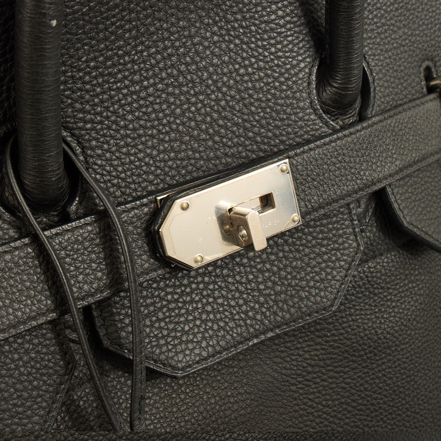Hermes HAC 60 in Black, Togo Leather — Alternate View 14