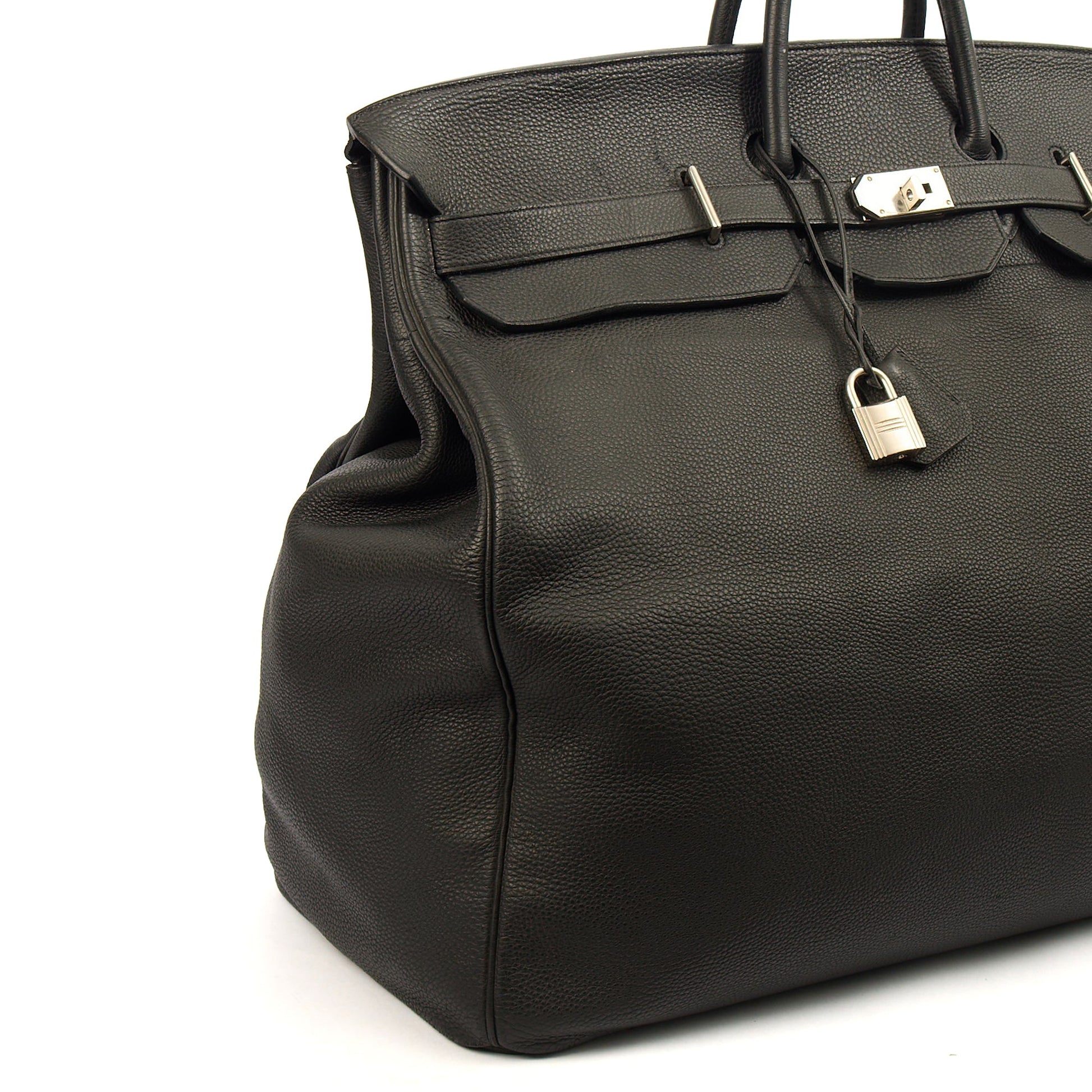 Hermes HAC 60 in Black, Togo Leather — Alternate View 20