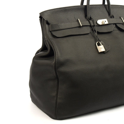 Hermes HAC 60 in Black, Togo Leather — Alternate View 20